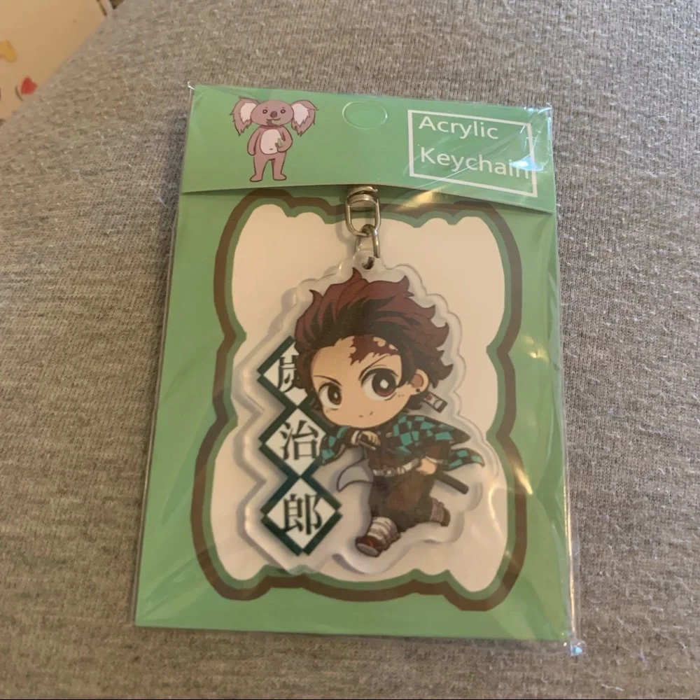 Demon Slayer Anime Tanjiro Kamado Charm Keychain